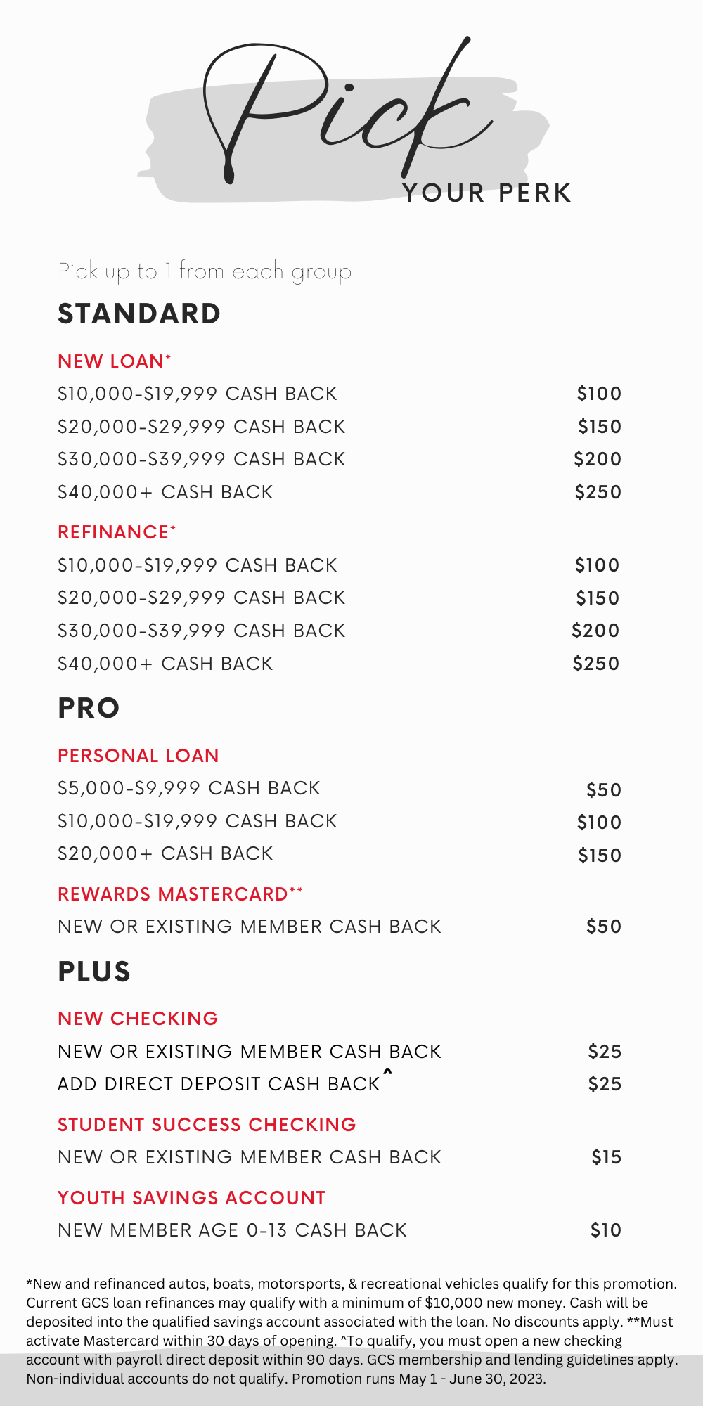 Pick Your Perk